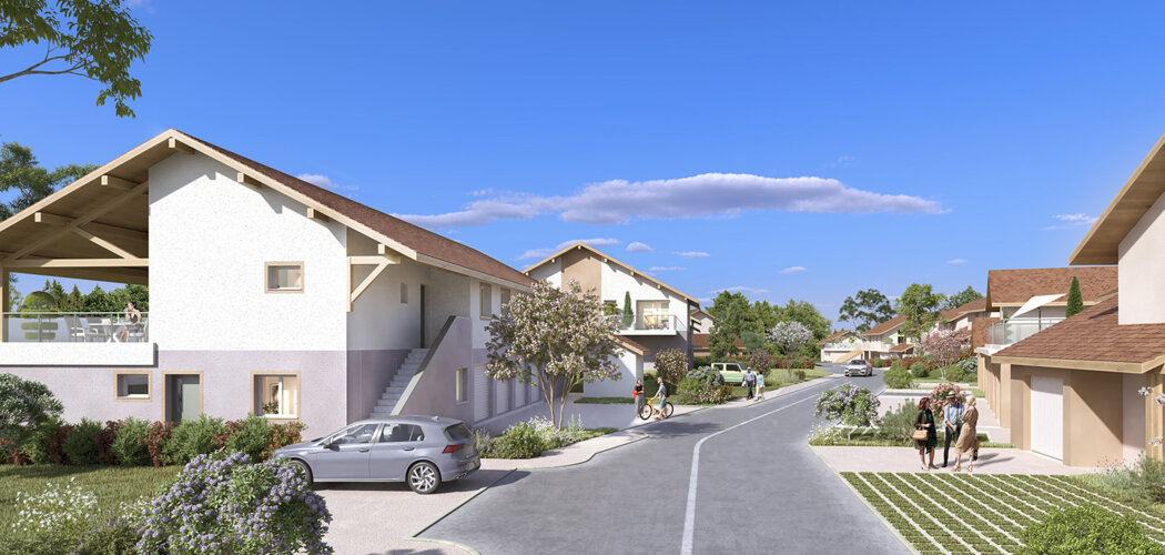 Programme immobilier neuf LES JARDINS DU GENEVRAY - Perrignier proche centre ville (74550) - Référence : 12877