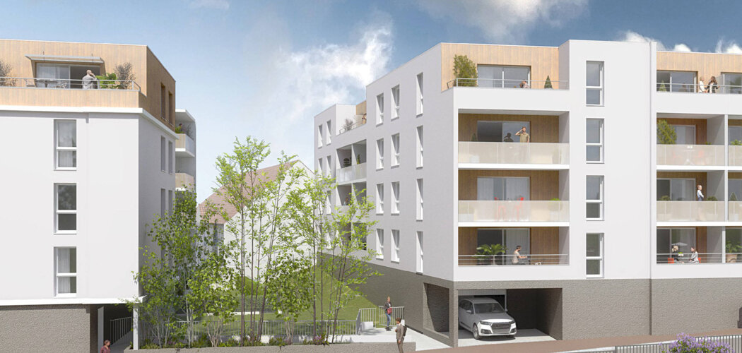 Programme immobilier neuf Résidence Lorine - Petit-Couronne centre-ville près des bords de Seine (76650) - Référence : 11485