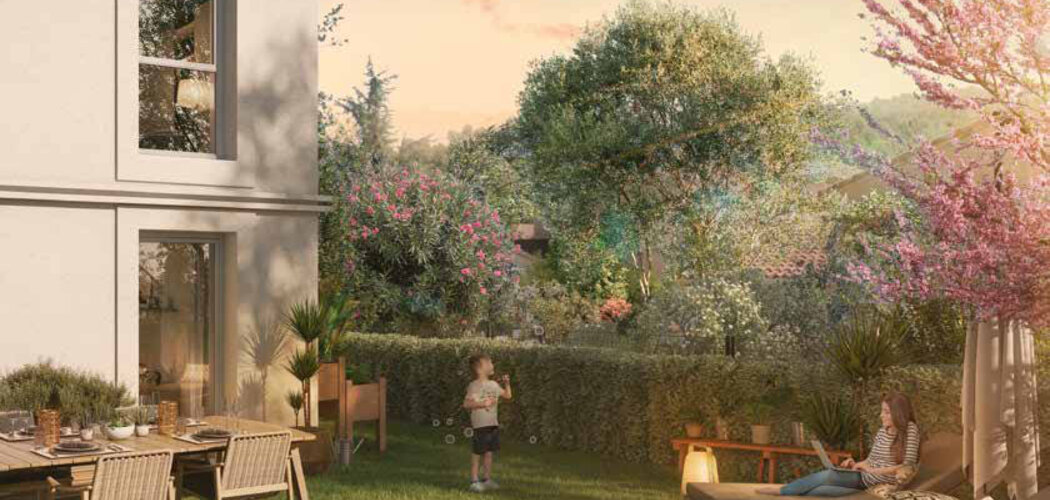 Programme immobilier neuf Villa Maria - Peyrolles-en-Provence : Appartements T2–T4 et maisons T4 avec terrasses, jardins privatifs et proximité Durance (13860) - Référence : 7235