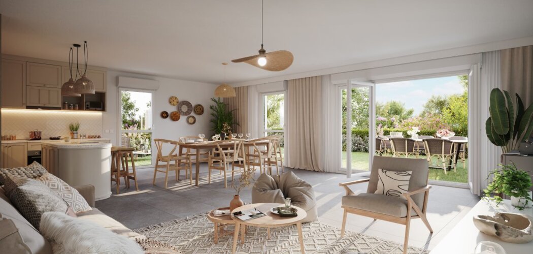 Programme immobilier neuf ESPRIT COTTAGE -  Phalempin : appartements neufs du 2 au 4 pièces à 20 min de Lille-Flandres (59133) - Référence : 15446