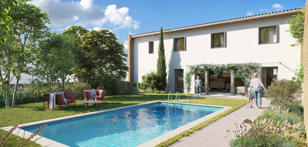 Programme immobilier neuf LA SCALA -  Pibrac : maisons et appartements neufs du 2 au 5 pièces en parc technologique (31820) - Référence : 14810
