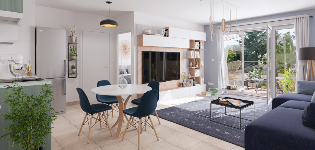 Programme immobilier neuf RÉSIDENCE NEVADA - Pins-Justaret : appartements neufs du 2 au 4 pièces en centre-ville (31860) - Référence : 14821