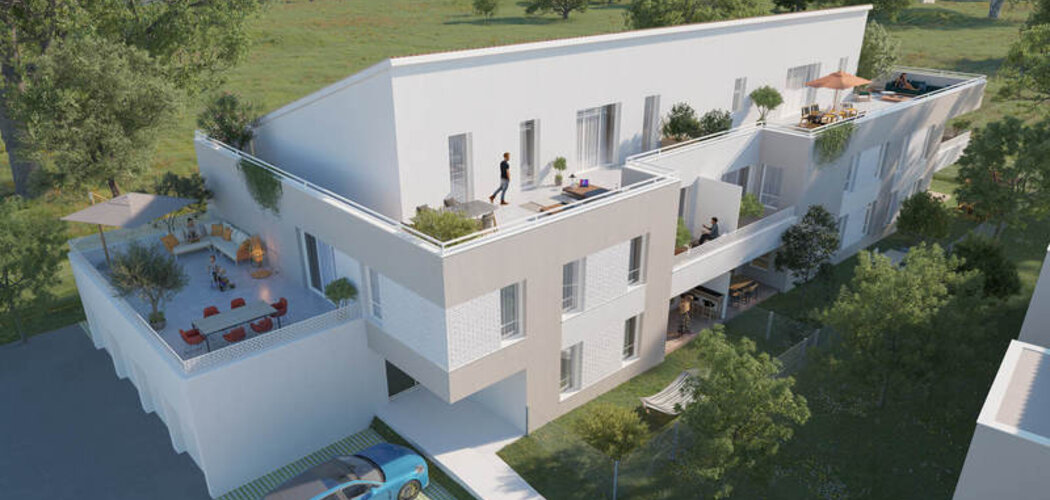 Programme immobilier neuf HORIZON -  Pins-Justaret : logements neufs du 2 au 4 pièces proche de la médiathèque (31860) - Référence : 14822