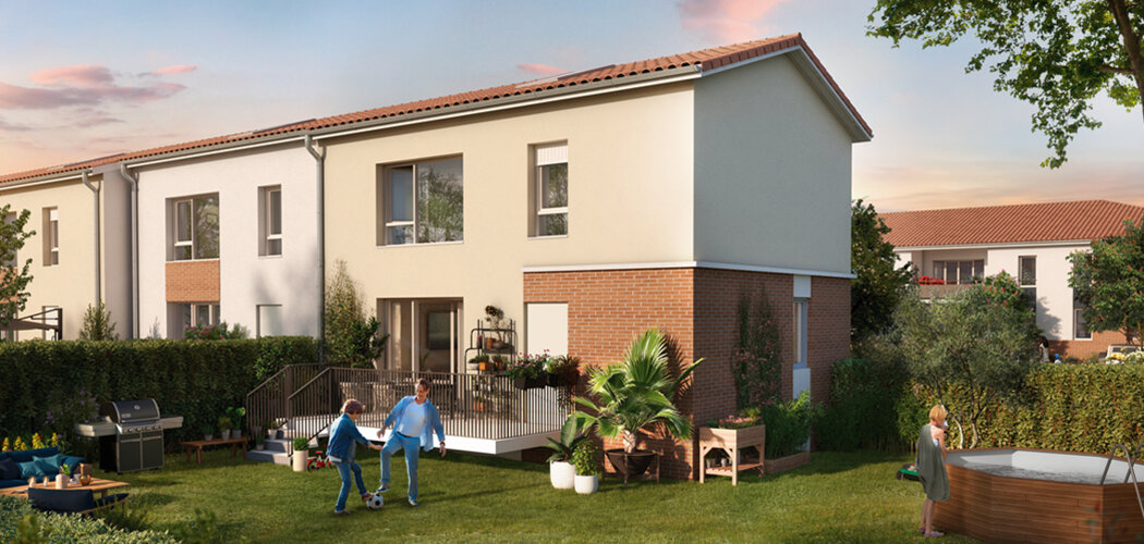 Programme immobilier neuf Résidence Terra Flora - Pinsaguel : appartements et maisons neuves à moins d’1 km des commerces (31120) - Référence : 14850