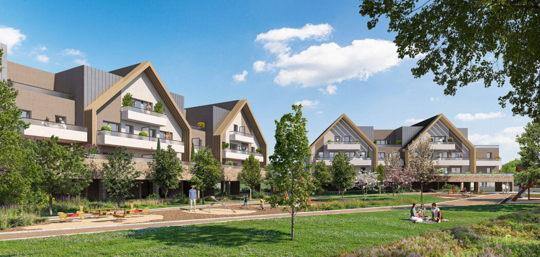 Programme immobilier neuf Les Jardins d'Apolline - Plaisir à proximité en bus du Transilien N (78370) - Référence : 16295