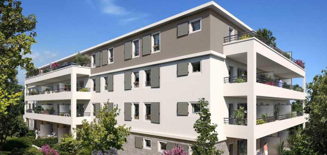 Programme immobilier neuf GREEN OAK - Plan-de-Cuques : Appartements T2–T4 avec jardins, balcons et terrasses à deux pas du centre (13380) - Référence : 5234