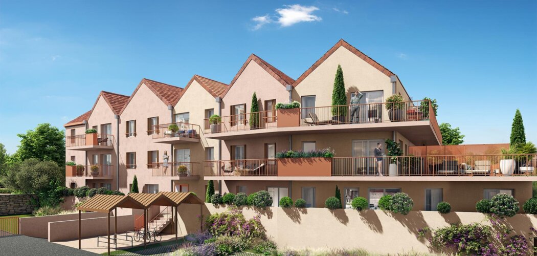 Programme immobilier neuf Les Jardins d’Oscara - Plombières-lès-Dijon : appartements et maisons neuves du studio au T4 à 5 min du lac Kir (21370) - Référence : 14650