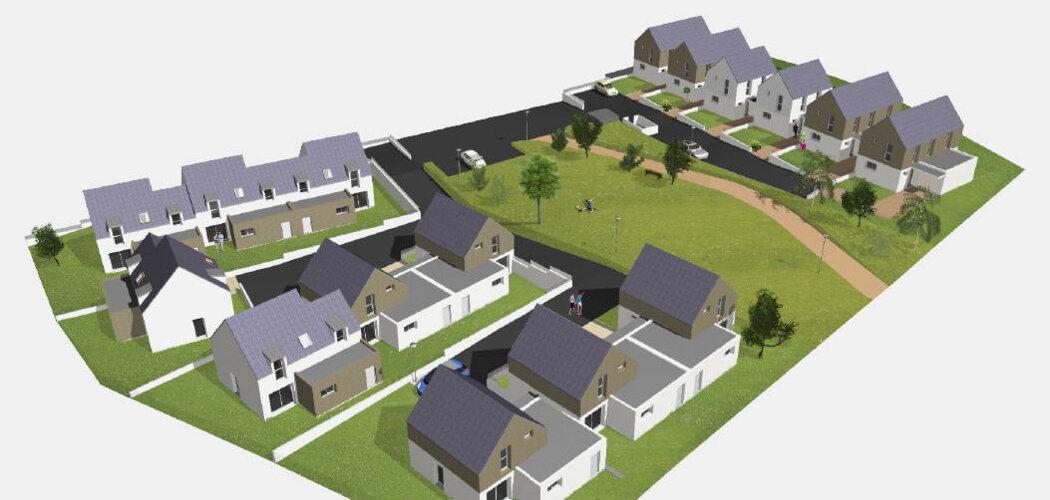 Programme immobilier neuf LES COTEAUX DE KERGREIS - Pluguffan : Maisons T3–T4 avec jardins, garages et cellier au sud-ouest de Quimper (29700) - Référence : 11505