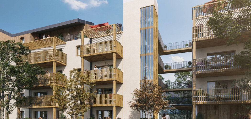 Programme immobilier neuf Le Jardin du Cèdre - Poitiers : appartements neufs T2–T4 et maisons en bois aux portes du campus universitaire (86000) - Référence : 15557