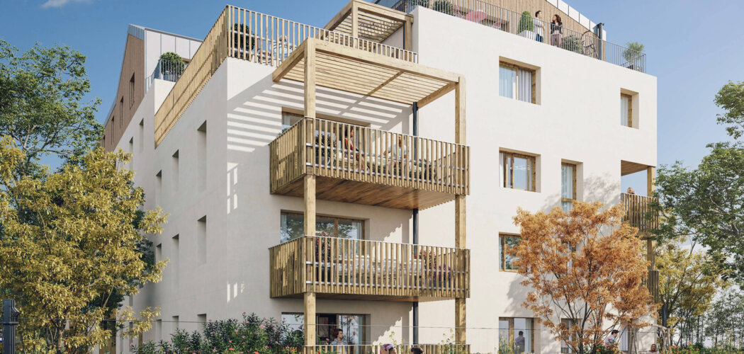 Programme immobilier neuf Le Jardin du Cèdre - Poitiers : appartements neufs T2–T4 et maisons en bois aux portes du campus universitaire (86000) - Référence : 15557