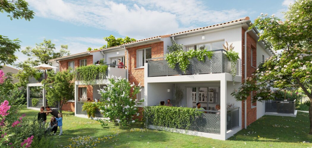 Programme immobilier neuf LES JARDINS DE LUMIERE - Pompertuzat cœur de village (31450) - Référence : 7845