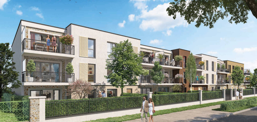 Programme immobilier neuf Les Jardins de Courtin - Pomponne : appartements neufs du 2 au 4 pièces proche de la gare (77400) - Référence : 14961