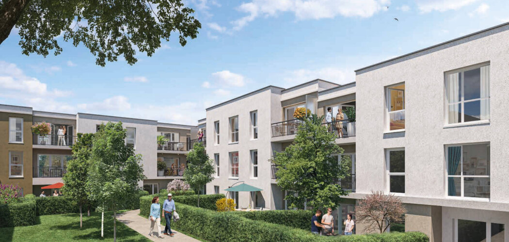 Programme immobilier neuf Les Jardins de Courtin - Pomponne : appartements neufs du 2 au 4 pièces proche de la gare (77400) - Référence : 14961