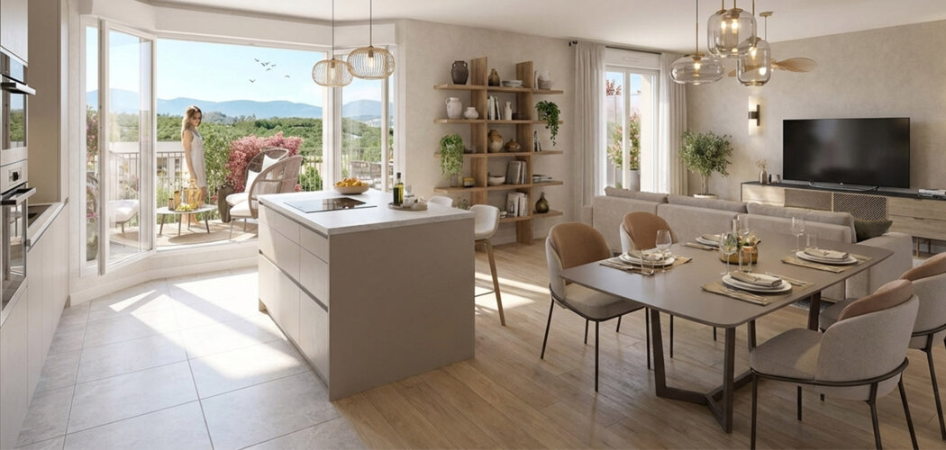 Programme immobilier neuf DOMAINE DU VALLON - Pont-Évêque proche Lyon avec accès TER rapide (38780) - Référence : 17084