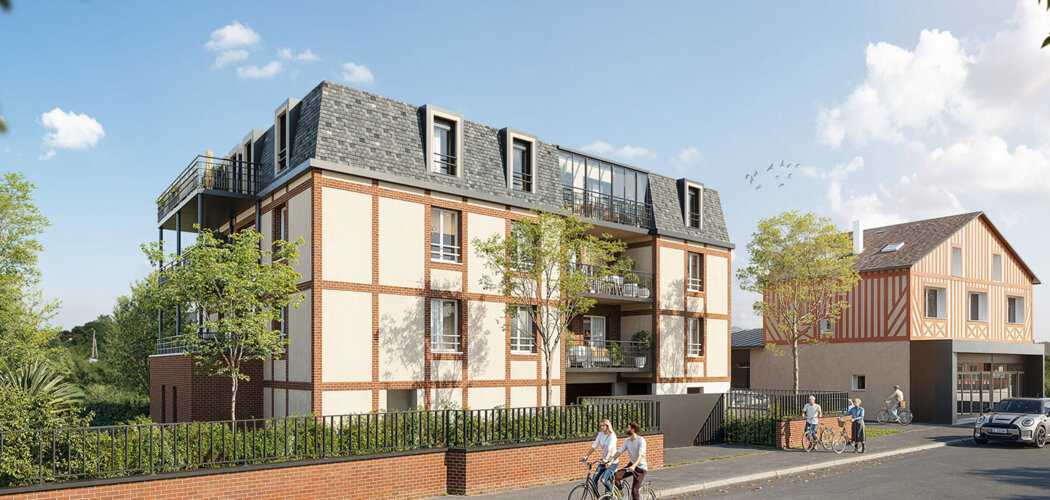 Programme immobilier neuf Les Rives de la Calonne - Pont-l'Évêque cadre normand proche Côte Fleurie (14130) - Référence : 17319
