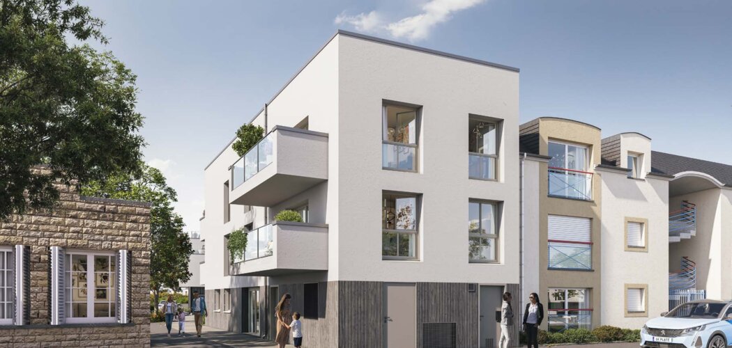 Programme immobilier neuf TERRA SERENA - Pont-Péan : appartements neufs du 2 au 3 pièces en centre bourg (35131) - Référence : 15191