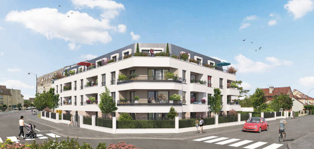 Programme immobilier neuf Les Terrasses d'Albane - Pontault-Combault : appartements neufs du 2 au 4 pièces proche des commerces (77340) - Référence : 15026