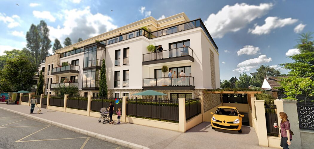 Programme immobilier neuf Résidence la Francilienne - Pontault-Combault près de l’Hôtel de Ville (77340) - Référence : 9649