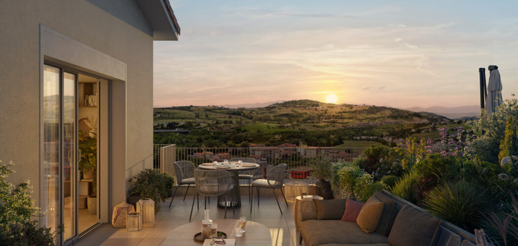 Programme immobilier neuf JARDIN CELADON - Pontcharra-sur-Turdine  résidence en lisière du Torranchin (69490) - Référence : 9508