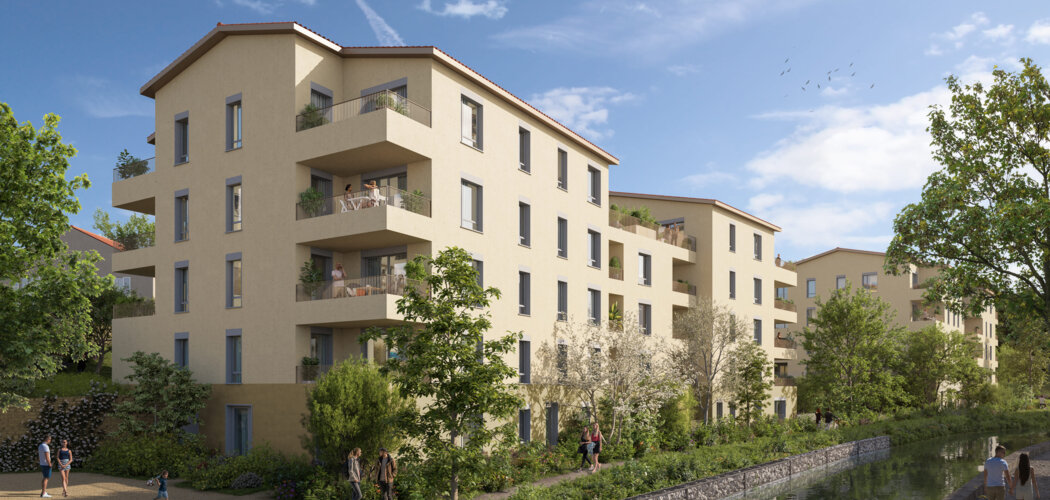 Programme immobilier neuf JARDIN CELADON - Pontcharra-sur-Turdine  résidence en lisière du Torranchin (69490) - Référence : 9508