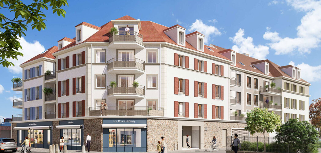 Programme immobilier neuf LES ROSES DEBUSSY - Pontoise implantée dans le quartier de l’Hermitage (95000) - Référence : 9032