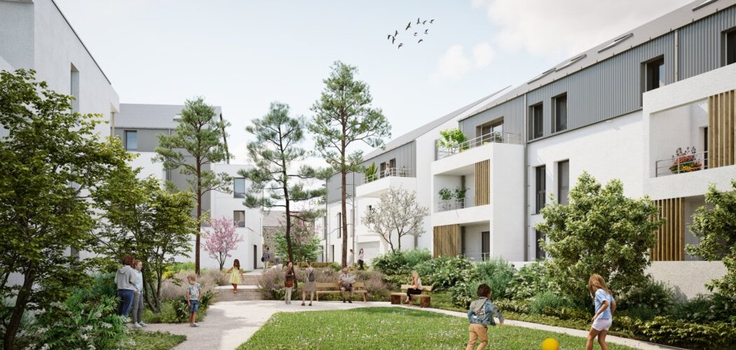 Programme immobilier neuf BLEUENN - Pordic : appartements neufs à 100m de l’Église, nature et confort RE2020 (22590) - Référence : 14665