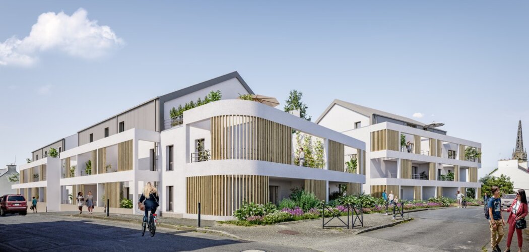 Programme immobilier neuf BLEUENN - Pordic : appartements neufs à 100m de l’Église, nature et confort RE2020 (22590) - Référence : 14665