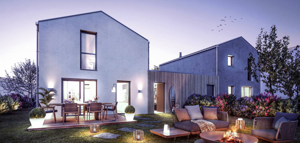 Programme immobilier neuf EDEN CAPE - Pornichet : Appartements T2–T4 et maisons T4–T5 avec terrasses, jardins et parking proche de la plage et de la vieille ville (44380) - Référence : 6012