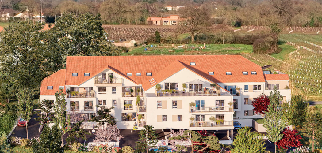 Programme immobilier neuf LE DOMAINE DES VIGNES - Port-Saint-Père : Appartements studio–T5 avec terrasses, domotique et vue sur l’Acheneau proche du Lac de Grand Lieu (44710) - Référence : 6591