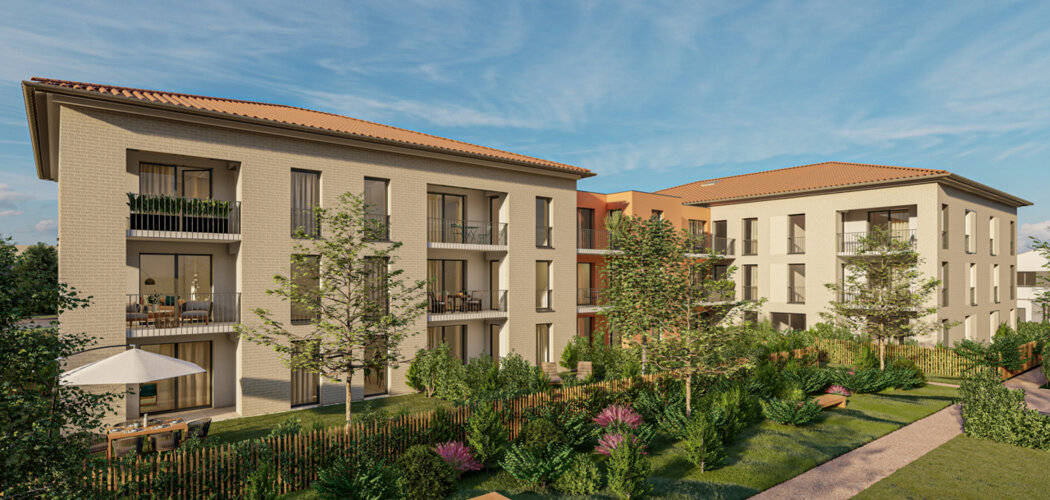 Programme immobilier neuf VILLA MAESTRIA - Portet-sur-Garonne : Appartements T2–T3 et maisons T4 avec jardins, garages et proximité IUCT Oncopole à 10 min (31120) - Référence : 6349