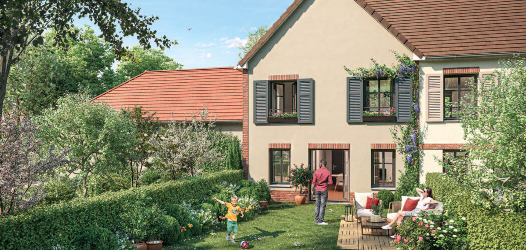 Programme immobilier neuf LE JARDIN DES ECRIVAINS - Précy-sur-Oise : Habitations T4 avec jardins privatifs, cuisine ouverte et sécurité à moins d’une heure de Paris (60460) - Référence : 12915
