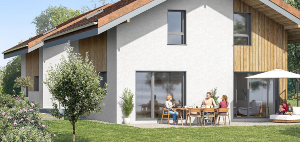 Programme immobilier neuf Villas CELESTINE (TRANCHE 1) - Publier maison neuve proche Léman et centre Thonon les Bains (74500) - Référence : 16985