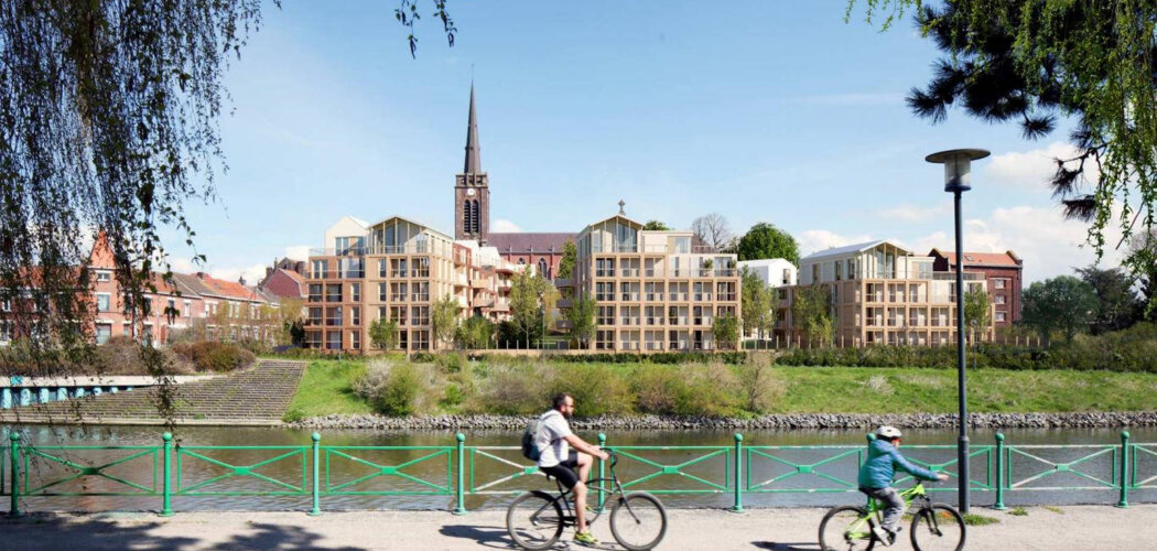 Programme immobilier neuf SUD RIVAGE - Quesnoy-sur-Deûle : appartements neufs du 2 au 5 pièces proche de la mairie (59890) - Référence : 14867