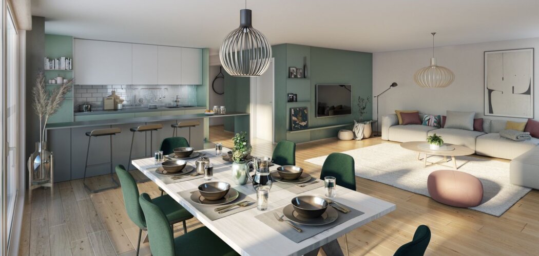 Programme immobilier neuf RIVE CROMOIS - Quetigny : 50 appartements neufs T2–T4 à 3 min de la place Centrale (21800) - Référence : 14606