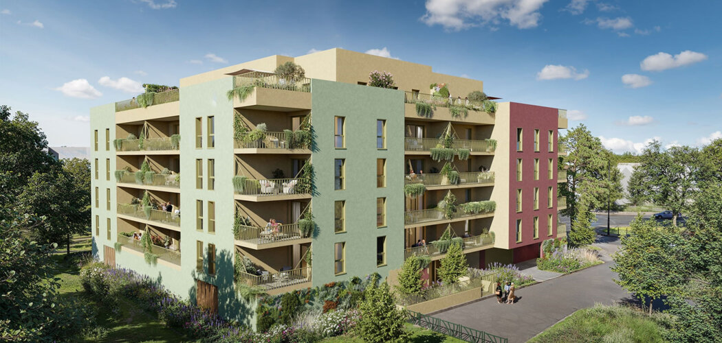 Programme immobilier neuf RIVE CROMOIS - Quetigny : 50 appartements neufs T2–T4 à 3 min de la place Centrale (21800) - Référence : 14606