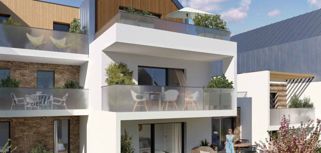 Programme immobilier neuf Coeur Maria -  Quiberon : villas et appartements neufs du 2 au 5 pièces face mer et centre-ville (56170) - Référence : 16933