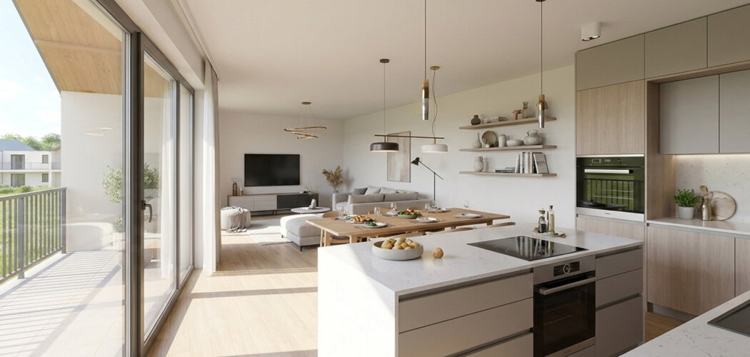 Programme immobilier neuf LES TERRASSES DU VALLON - Bat B - Quimper résidence calme à 6 minutes du centre-ville (29000) - Référence : 17746