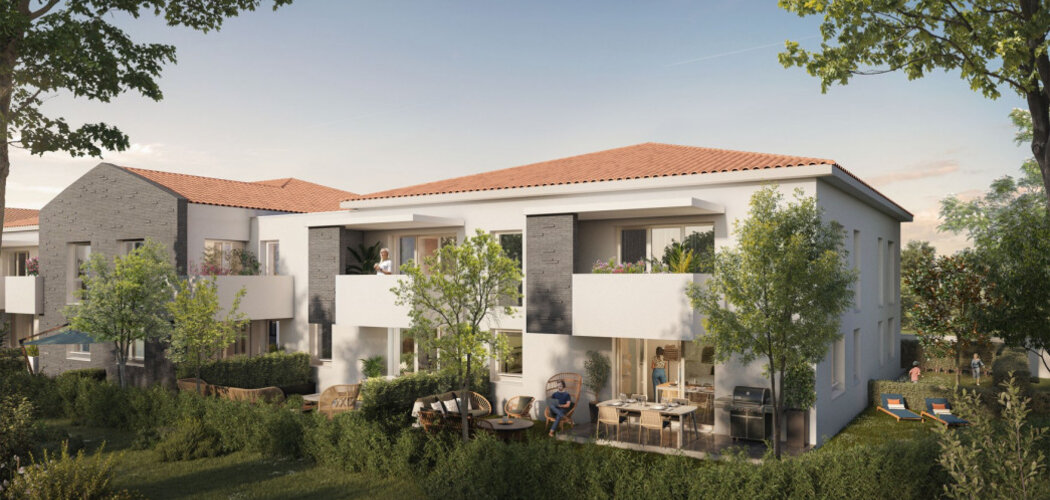 Programme immobilier neuf HARMONIE - Quint-Fonsegrives : appartements neufs 1 à 3 pièces à 20 min de Toulouse (31130) - Référence : 14880