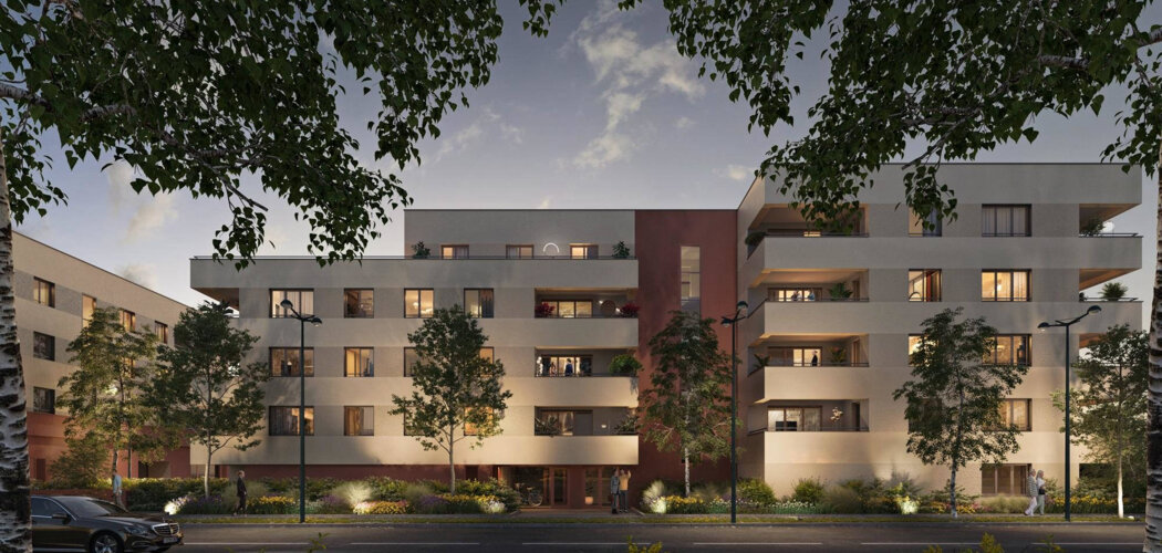 Programme immobilier neuf PATIO ROSA - Reichstett : appartements neufs T2–T5 proche du cœur de ville et des bus 74, 76 (67116) - Référence : 15880