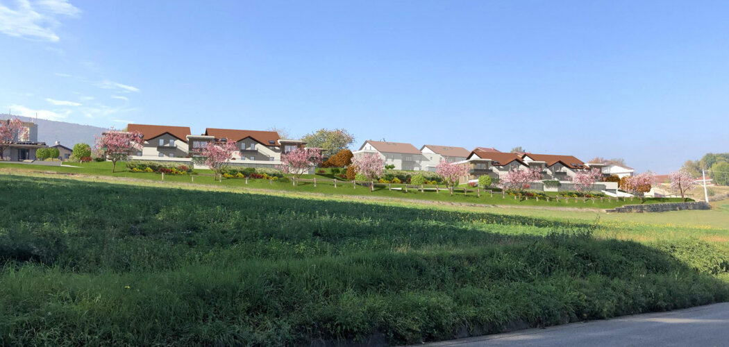 Programme immobilier neuf LE CHATENAY - Reignier-Esery : Appartements T2–T4 avec terrasses, balcons et isolation haute performance au pied du Club de Golf (74930) - Référence : 4658