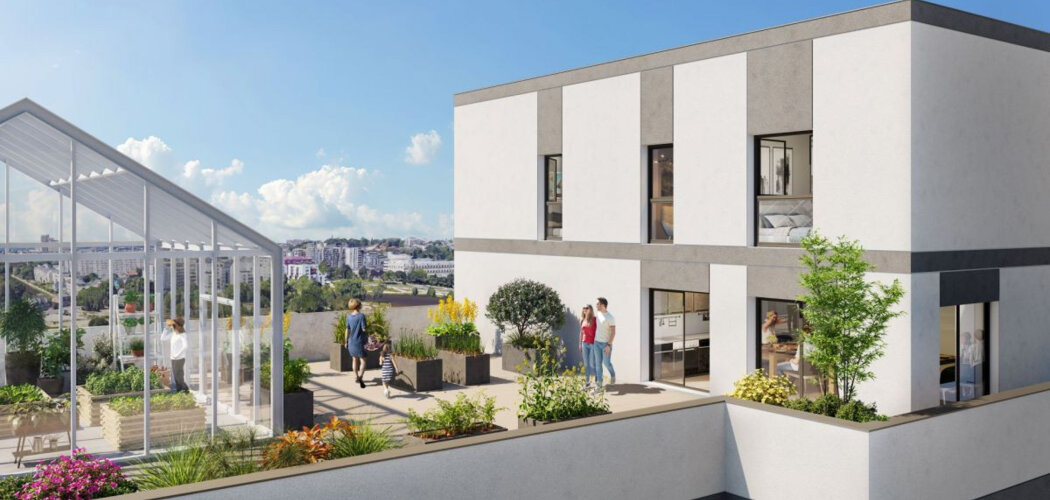 Programme immobilier neuf AROMATIQUE -  Rennes : 26 appartements neufs du 2 au 4 pièces en quartier Baud Chardonnet (35000) - Référence : 14906