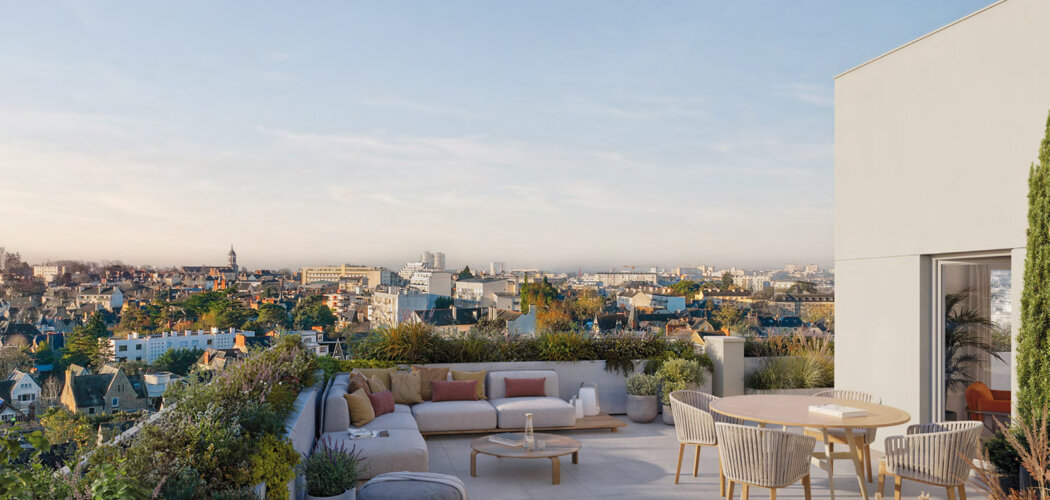 Programme immobilier neuf JARDINS DE BABYLONE - Rennes à deux pas du parc du Thabor et Prairies Saint-Martin (35000) - Référence : 13987