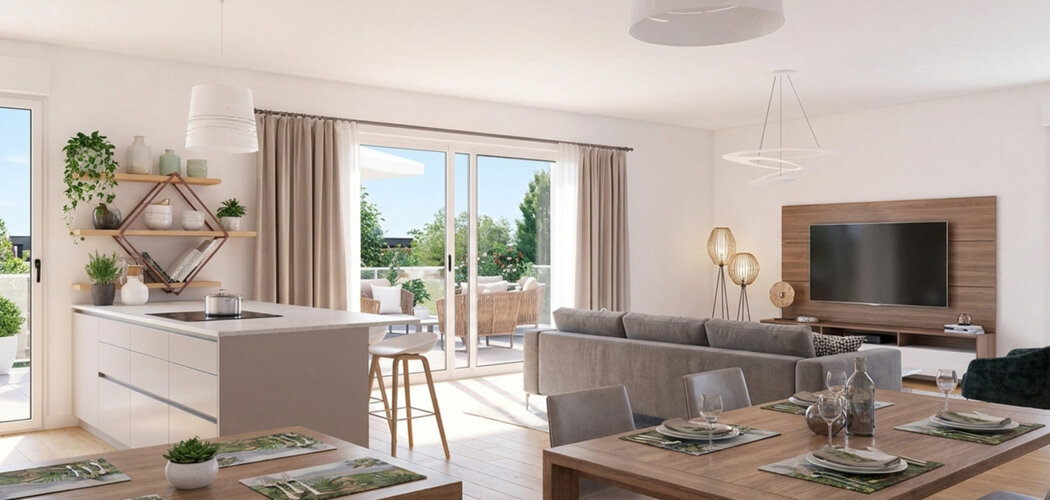 Programme immobilier neuf Le Green - Rennes : appartements neufs du studio au 4 pièces avec vue sur le parc (35000) - Référence : 15103
