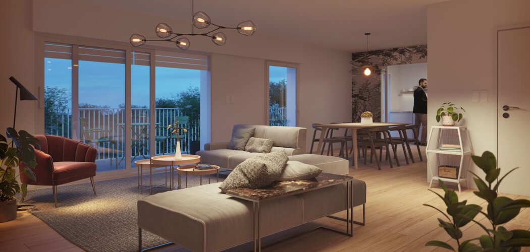 Programme immobilier neuf REFLET - Rennes : Appartements studio–T4 avec terrasses, domotique et luminosité au cœur du quartier Sévigné Fougères (35000) - Référence : 9769