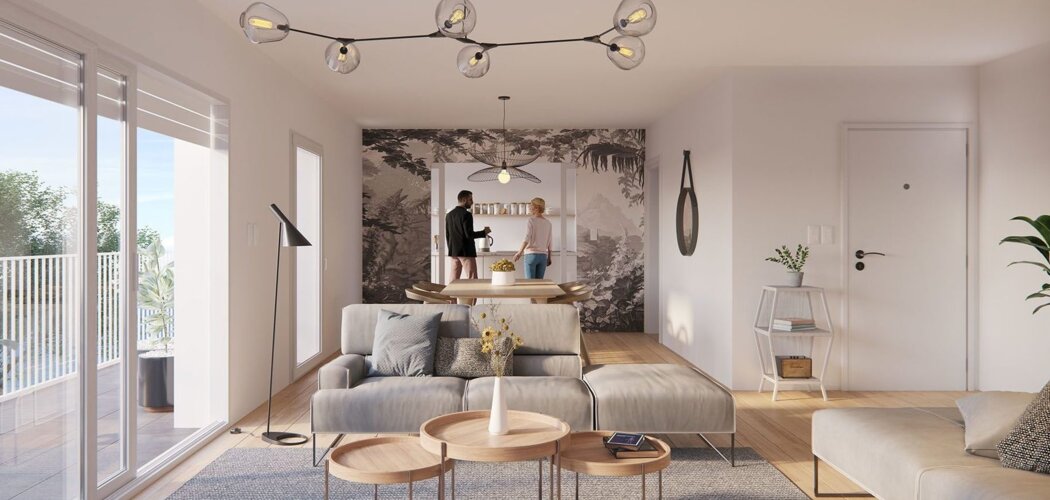 Programme immobilier neuf REFLET - Rennes : Appartements studio–T4 avec terrasses, domotique et luminosité au cœur du quartier Sévigné Fougères (35000) - Référence : 9769