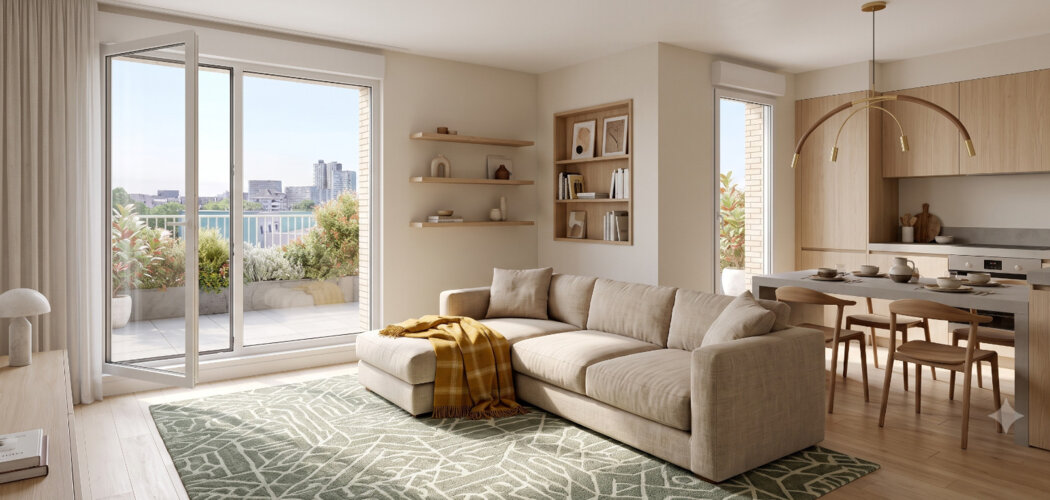 Programme immobilier neuf Kalia - Rennes : Appartements studio–T5 avec terrasses, parking sécurisé et proximité Métro A et Place des Lices (35000) - Référence : 14725