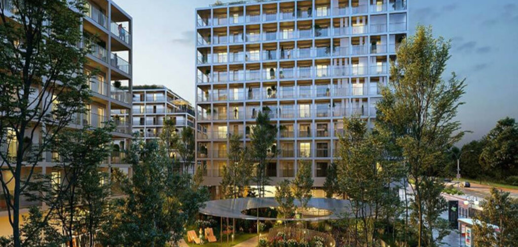 Programme immobilier neuf L'ESPLANADE - Rennes : Appartements T2–T4 avec terrasses, balcons et bornes électriques dans le quartier Le Landry (35000) - Référence : 14217