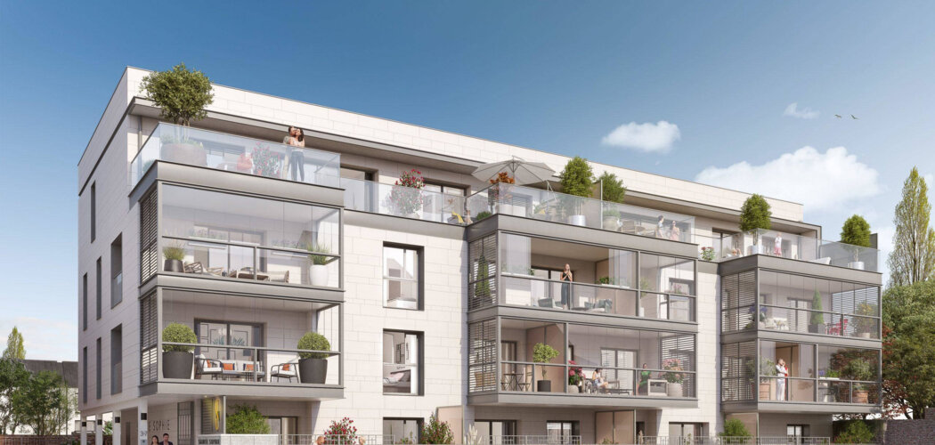 Programme immobilier neuf Le Parc Sainte-Sophie - Rennes : Appartements T2–T5 et maisons d’architecte avec terrasses, jardins privatifs et proximité centre-ville (35000) - Référence : 14796