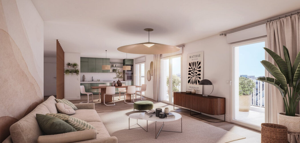 Programme immobilier neuf Pythagore - Rennes  au cœur du quartier Jeanne d’Arc (35000) - Référence : 16120