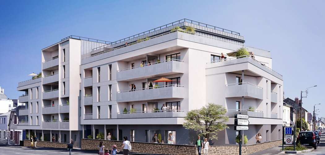 Programme immobilier neuf EPICURE - Rennes : maisons et appartements neufs du 2 au 5 pièces au carrefour des Quatre Banques (35000) - Référence : 11296
